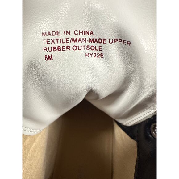 Michael Kors Dupree Hiking Boots Platform Womens 8 M Black White Modern Hybrid - Picture 7 of 9